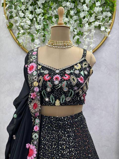 QRC 248 gorgette Lehenga choli manufacturers in Delhi